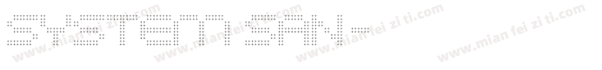 System San字体转换
